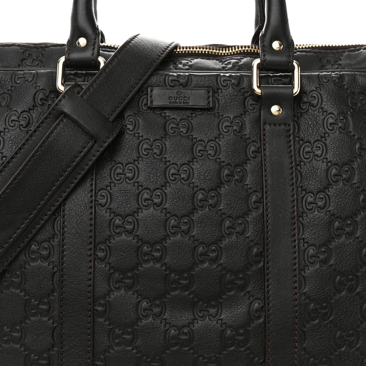 Guccissima Signature Eden Briefcase Black