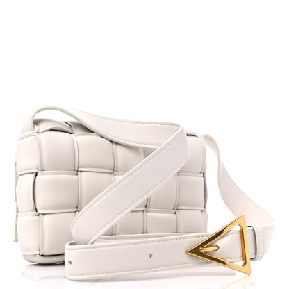 Bottega Veneta Nappa Maxi Intreccio Small Padded Cassette Crossbody Bag White 3 of 9