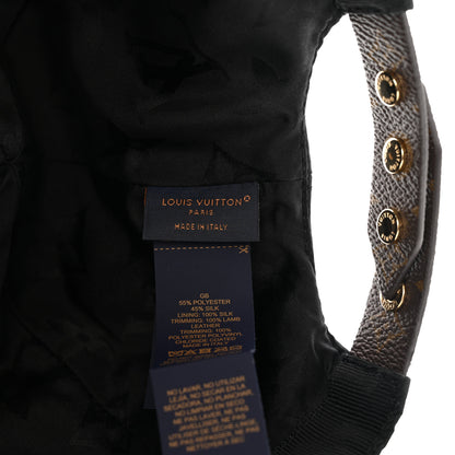 Louis Vuitton Polyester Silk Monogram LV Get Ready Cap M Black 8 of 9
