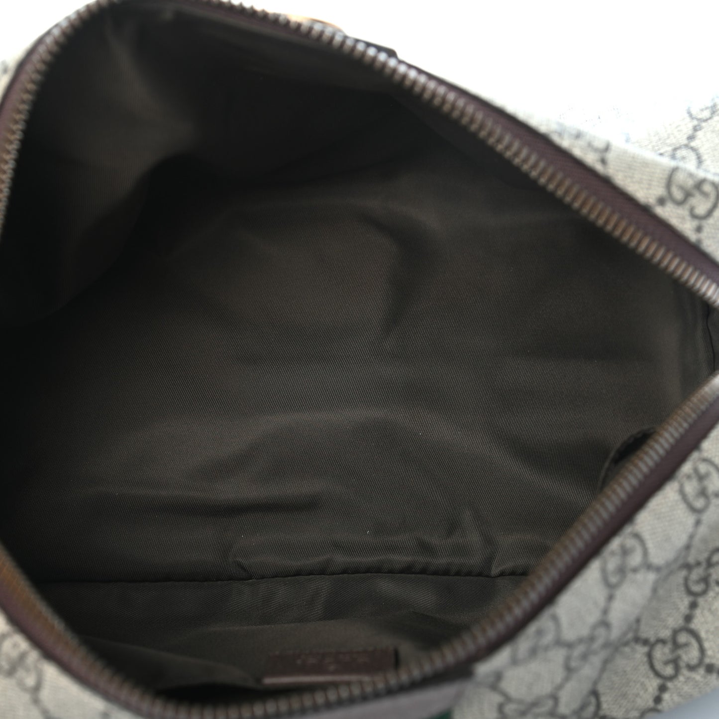 GG Supreme Monogram Web Ophidia Toiletry Case Beige