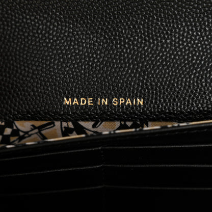 Chanel Caviar Quilted CC Large Gusset Flap Wallet Black 7 of 8