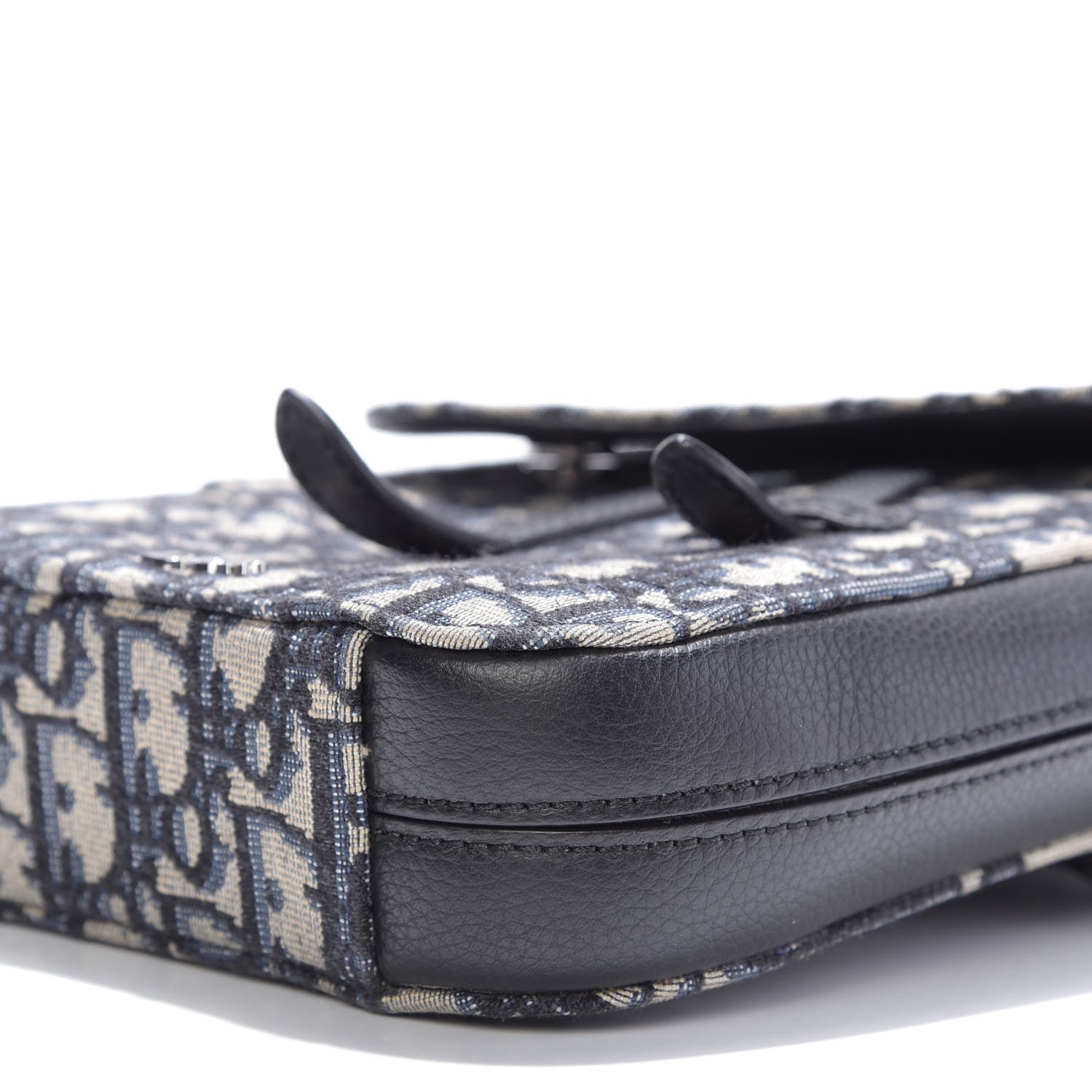 Christian Dior Oblique Saddle Pouch Blue 7 of 9