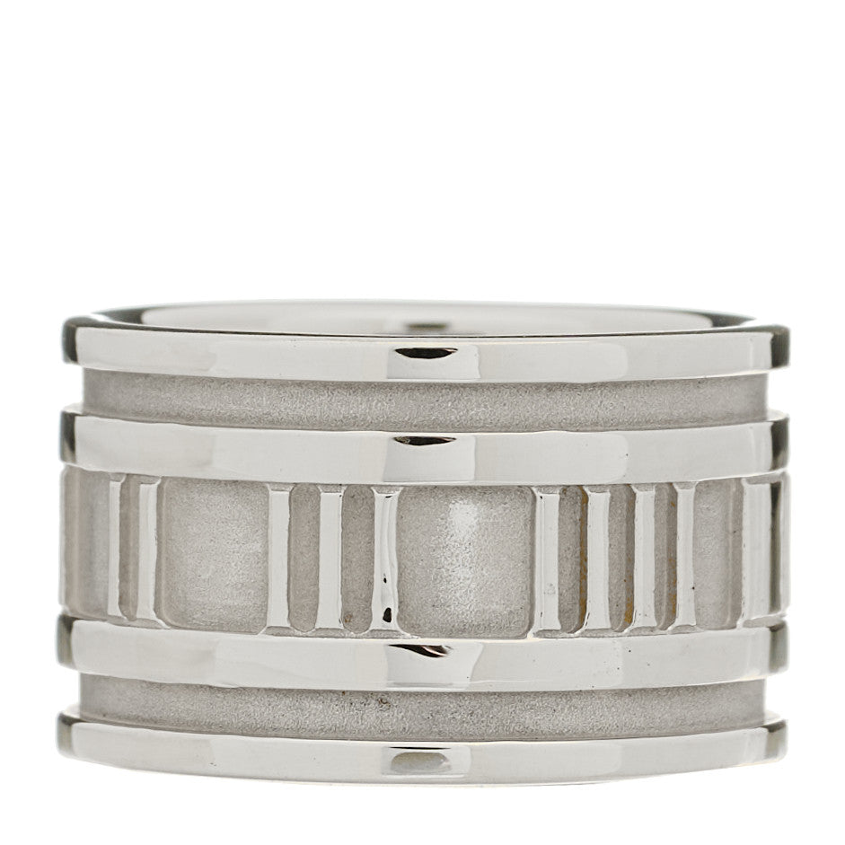 Sterling Silver 12mm Atlas Band Ring 51 5.75