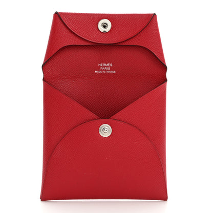 Hermes Epsom Bastia Coin Purse Rouge De Coeur 5 of 7