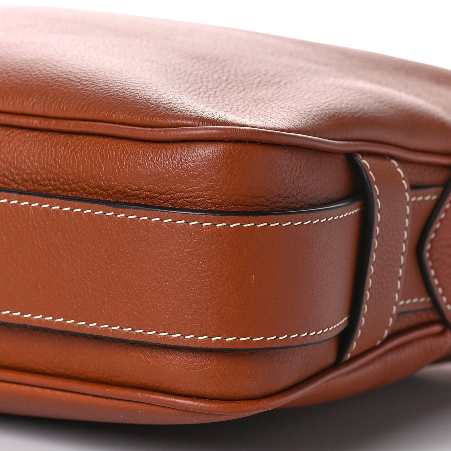 Supple Calfskin Medium Romy Shoulder Bag Tan