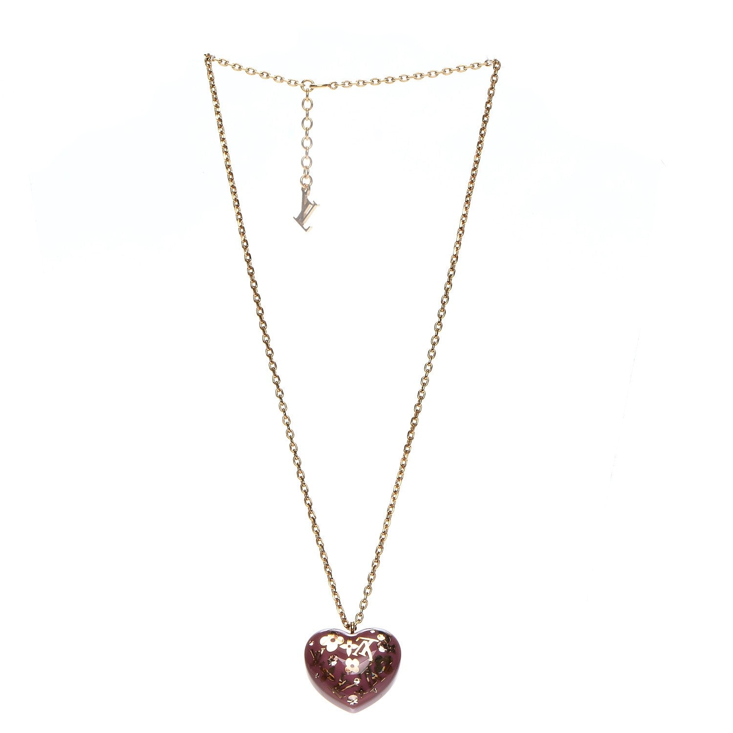 Louis Vuitton Inclusion Heart Necklace Violine 3 of 5