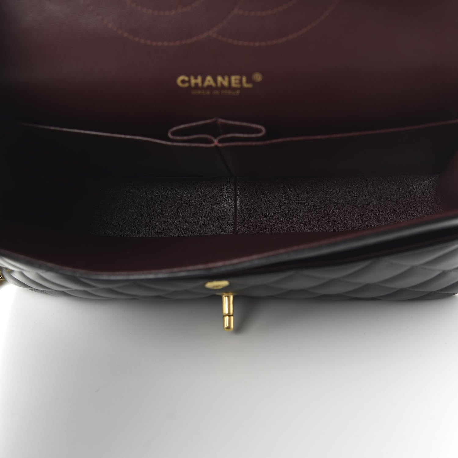 Chanel Lambskin Quilted Jumbo Double Flap Black 5 of 11