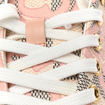 Louis Vuitton Damier Azur Tahitienne Bora Bora Sneakers 36 Rose Ballerine 9 of 10