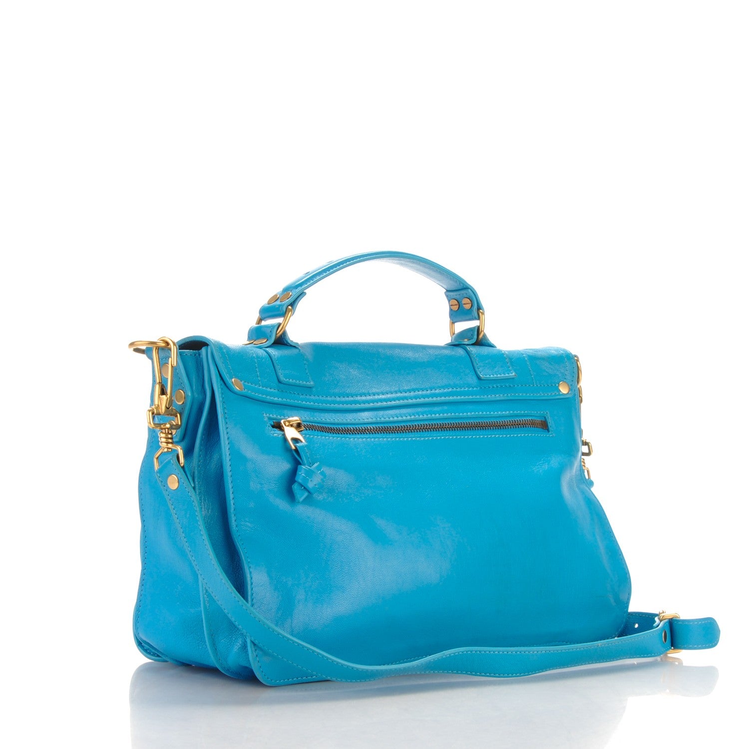 Proenza Schouler Lambskin Medium PS1 Satchel Sky Blue 3 of 8