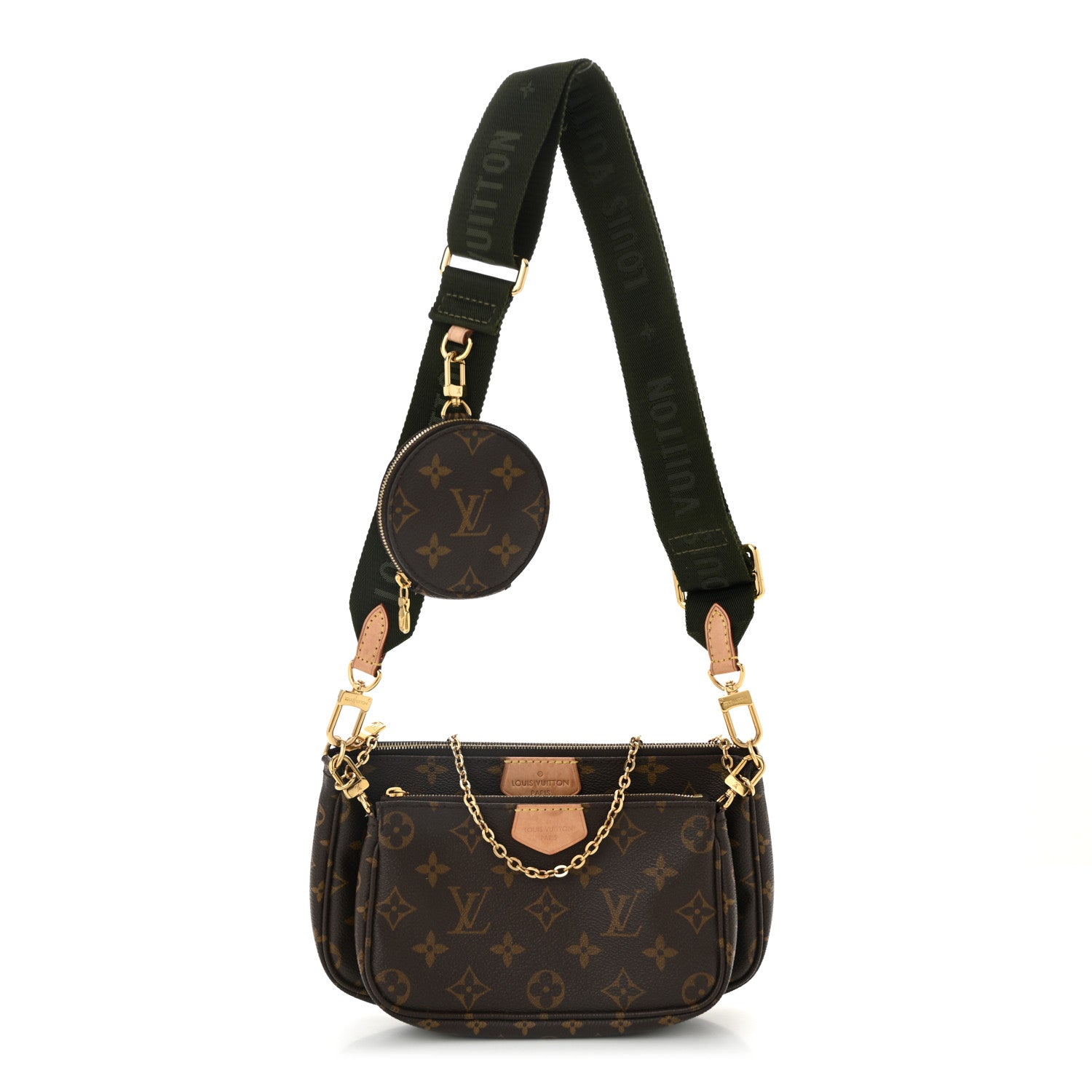 Louis Vuitton Monogram Multi Pochette Accessories Kaki 1 of 13
