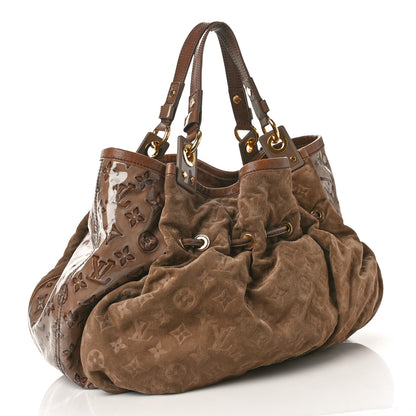 Louis Vuitton LOUIS VUITTON Suede Patent Monogram Irene Brown 3 of 11