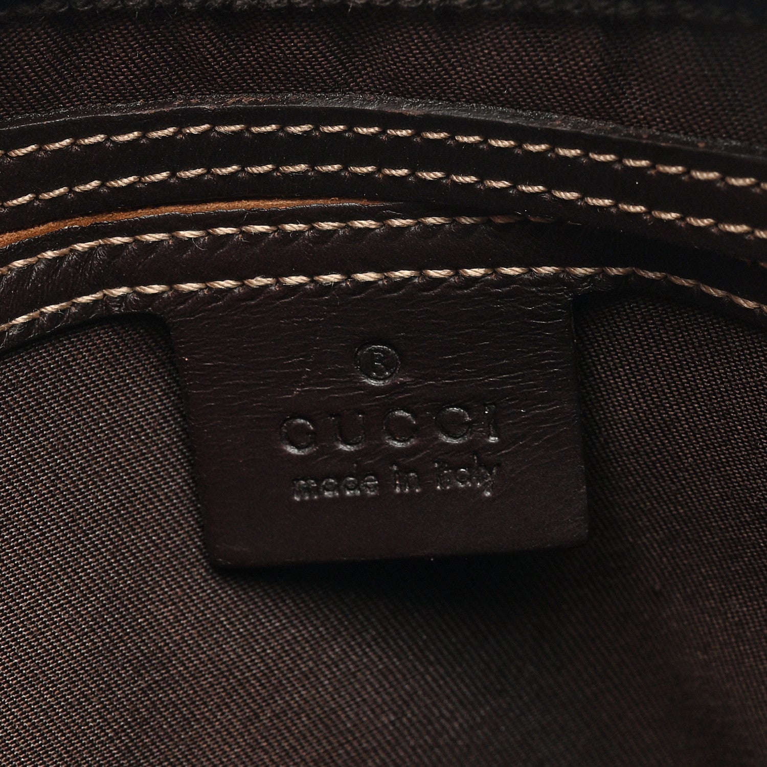 Gucci GG Plus Monogram Selleria Calfskin Medium Messenger Bag Beige Ebony Cocoa Dark Chocolate 6 of 8
