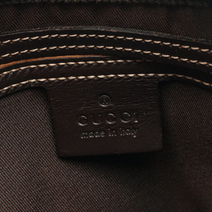 Gucci GG Plus Monogram Selleria Calfskin Medium Messenger Bag Beige Ebony Cocoa Dark Chocolate 6 of 8