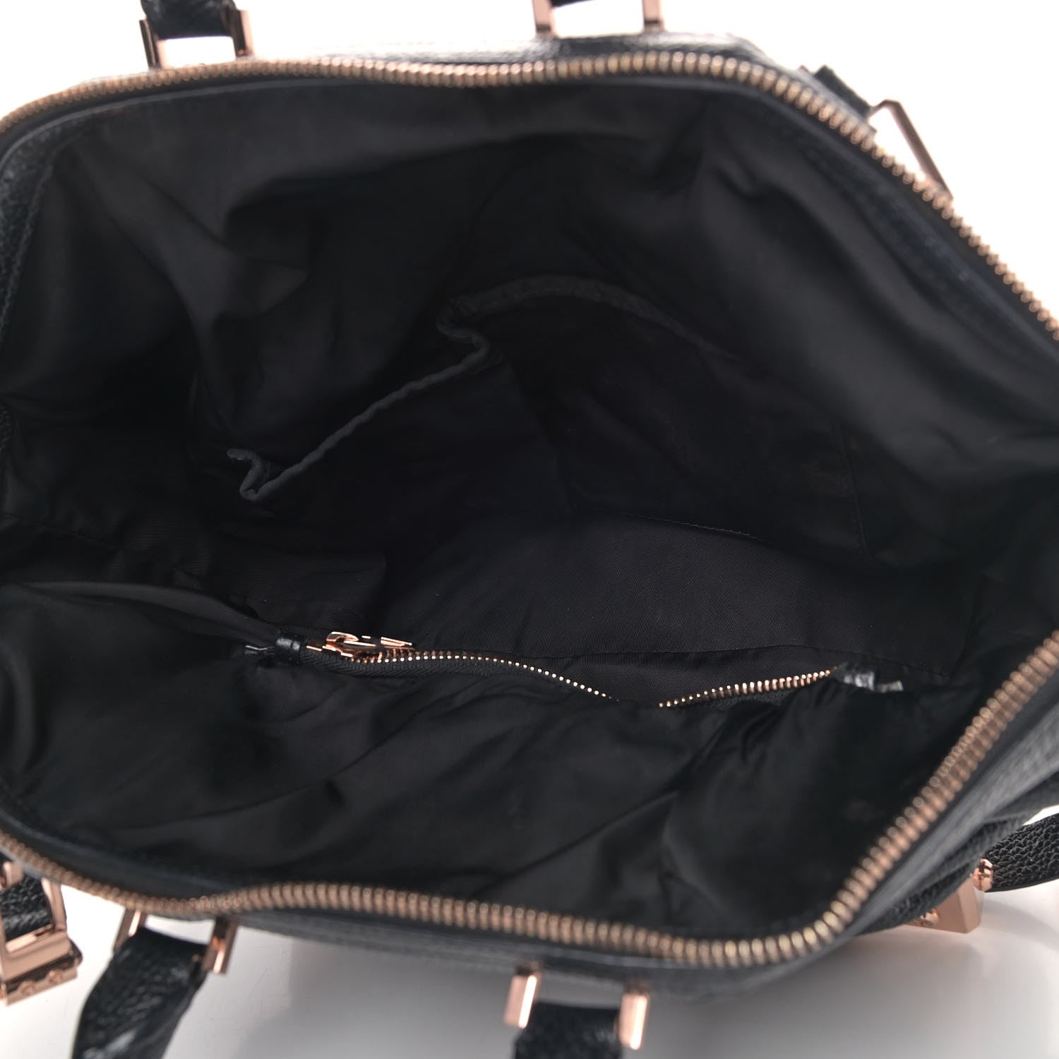 Alexander Wang Pebbled Calfskin Small Emile Soft Black Rose Gold Hardware 4 of 4
