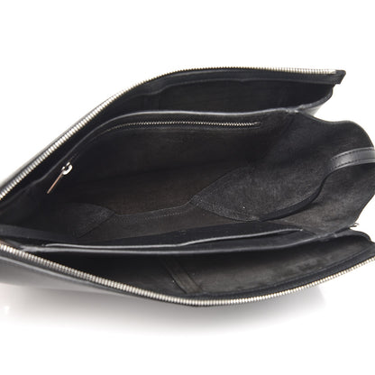 Celine Natural Calfskin Tri-Fold Clutch on Chain Black 6 of 11