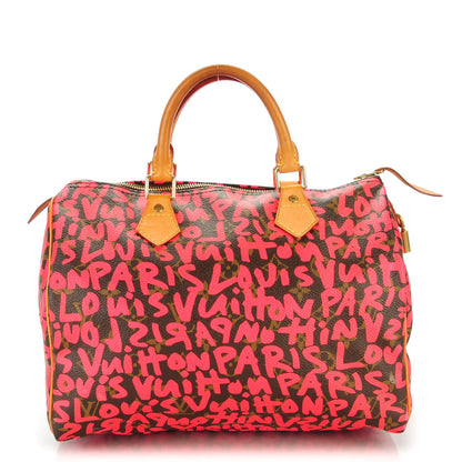 Louis Vuitton Monogram Graffiti Speedy 30 Fuchsia 1 of 8
