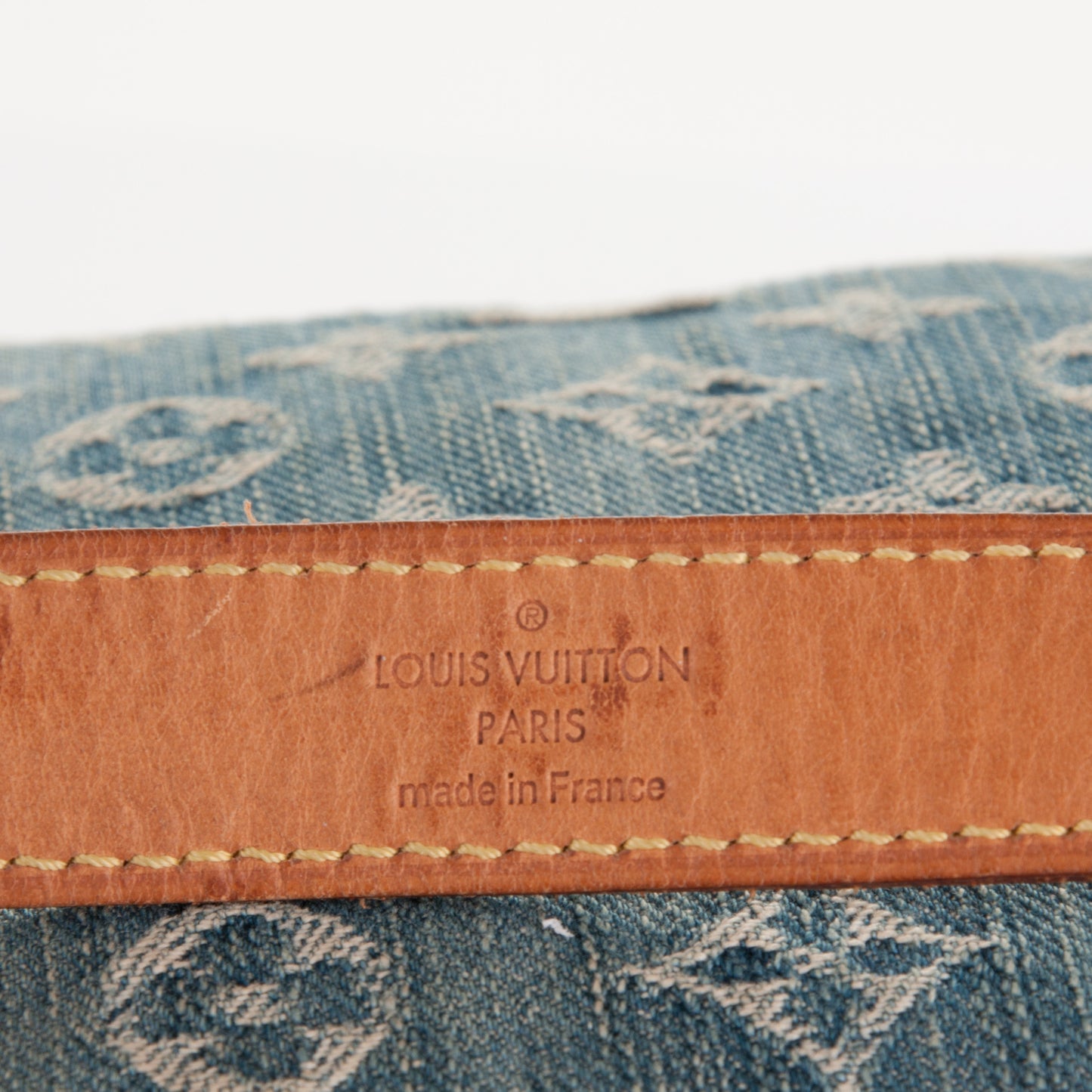 Monogram Denim Baggy PM Blue