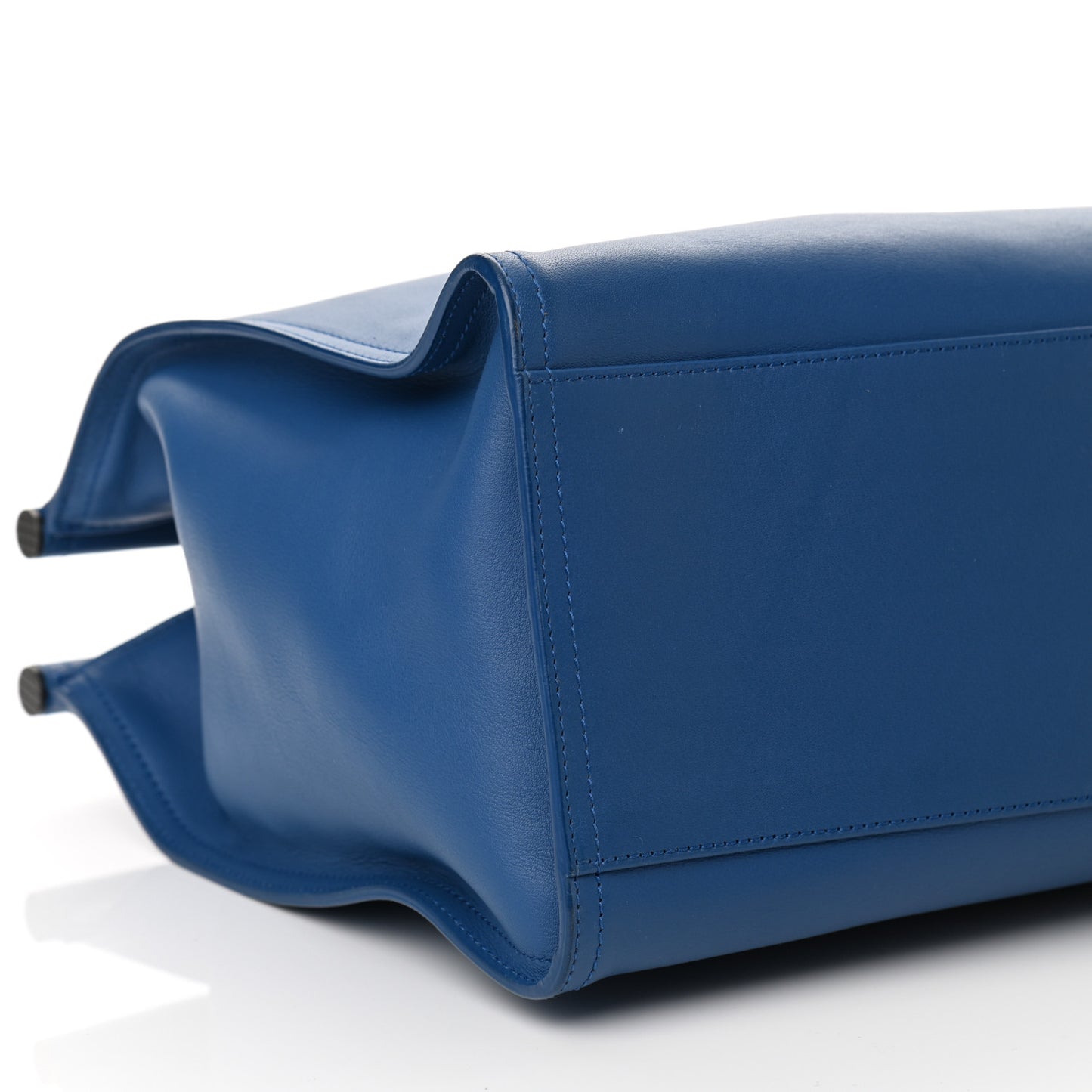 French Calfskin Bretagne Tote Blue