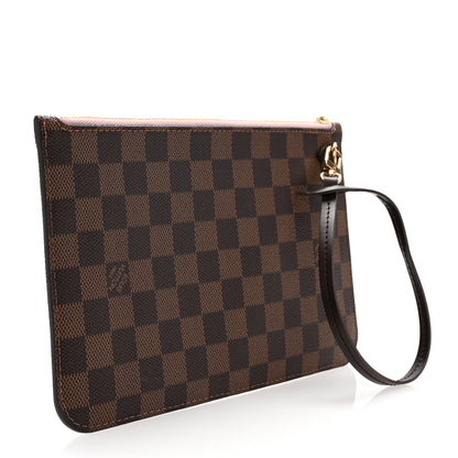 Louis Vuitton Damier Ebene Neverfull MM GM Pochette Rose Ballerine 3 of 6