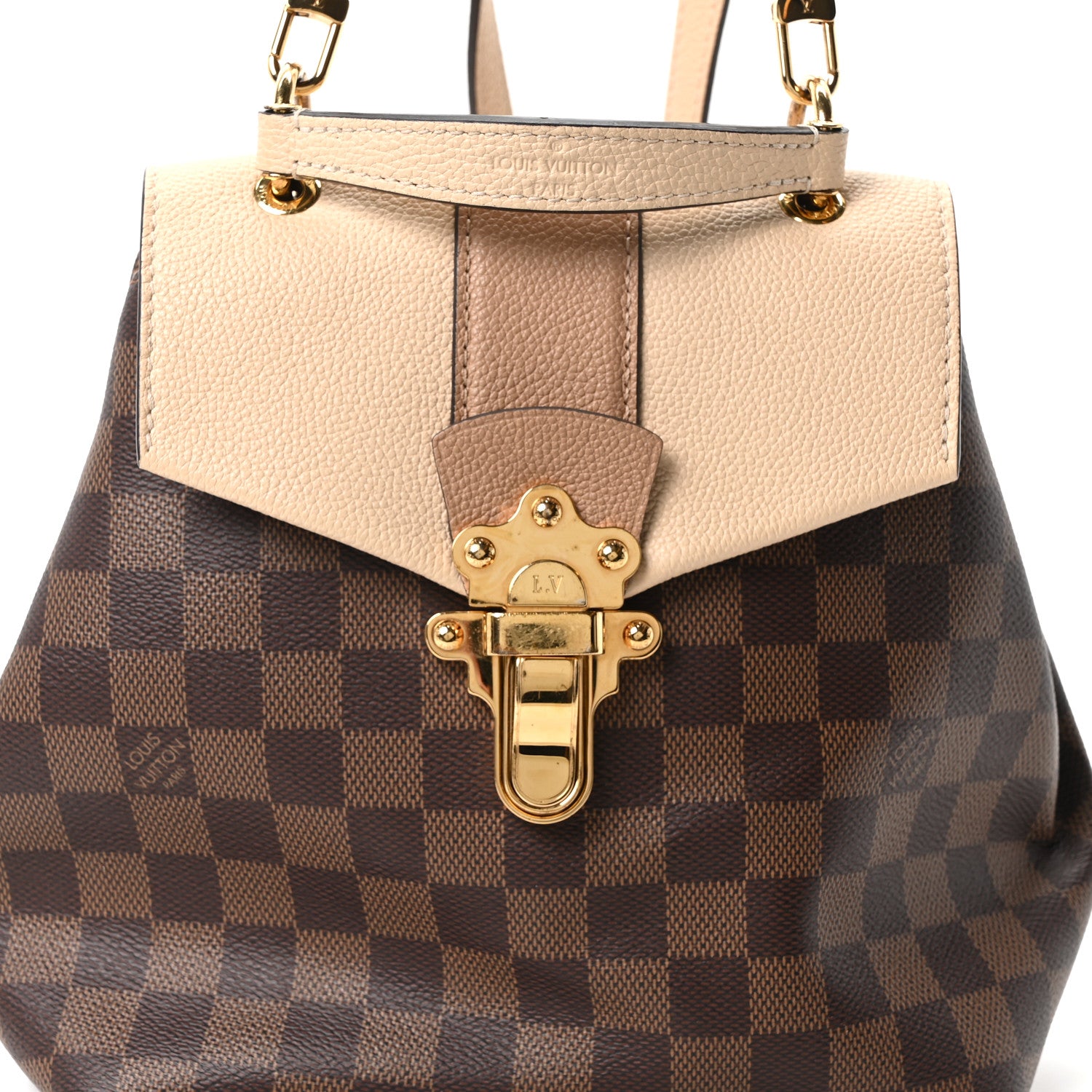 Louis Vuitton Damier Ebene Clapton Backpack Creme 13 of 17