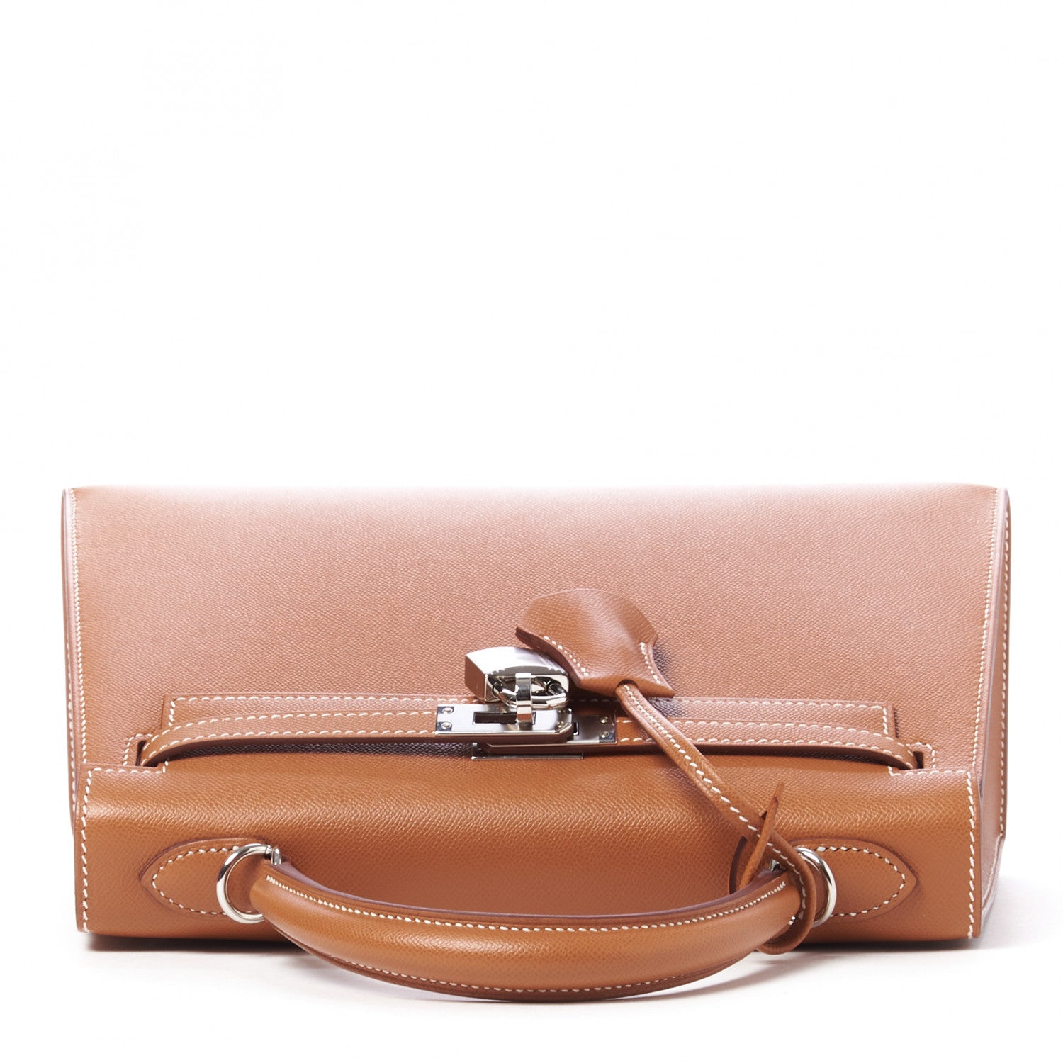 Hermes Madame Calfskin Kelly Sellier 25 Gold 8 of 32
