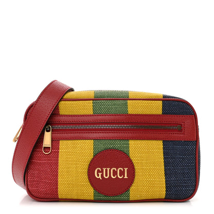 Gucci Canvas Marley Stripe Script Logo Gucci Belt Bag 80 32 Multicolor 1 of 11