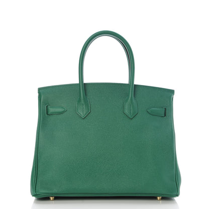 Hermes Epsom Birkin 30 Vert Vertigo 4 of 35