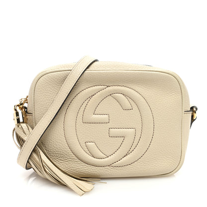 Gucci Pebbled Calfskin Small Soho Disco Bag Off White 1 of 14