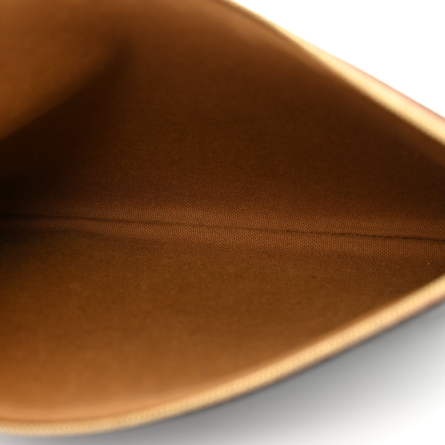 Triomphe Canvas Lambskin Small Pouch Tan