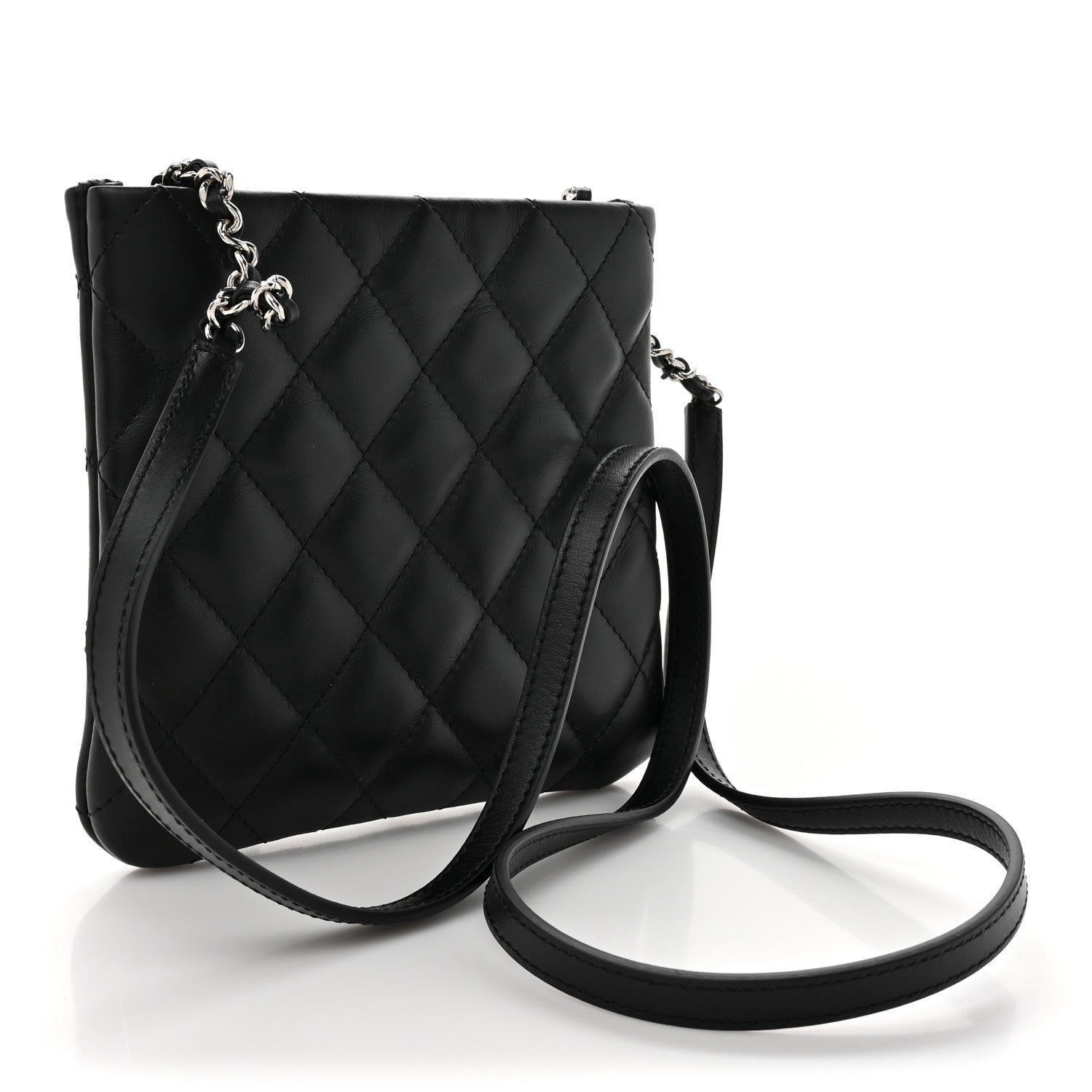 Chanel Lambskin Quilted Crossbody Bag Black 3 of 10