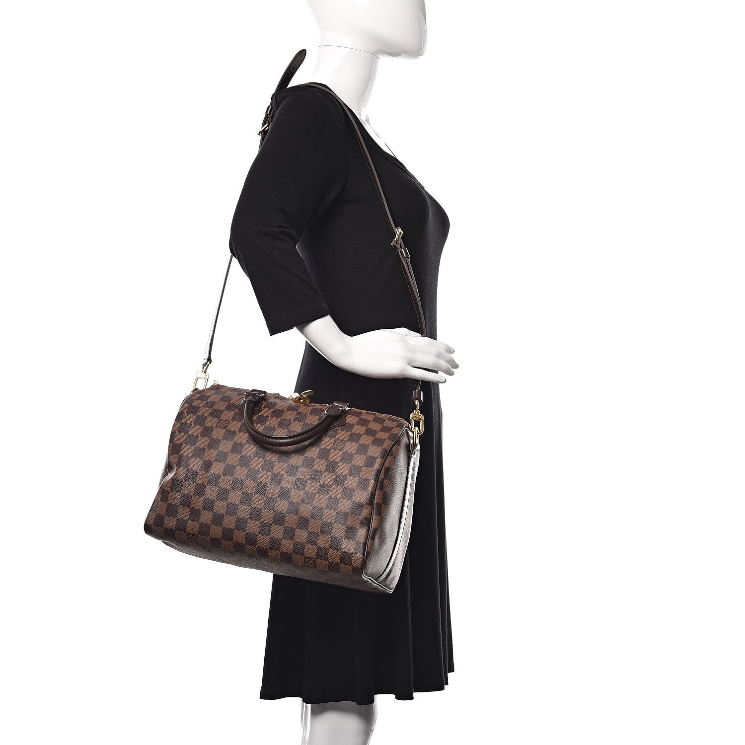 Louis Vuitton Damier Ebene Speedy Bandouliere 30 2 of 9
