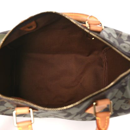 Louis Vuitton Monogram Graffiti Speedy 30 Kaki 5 of 10