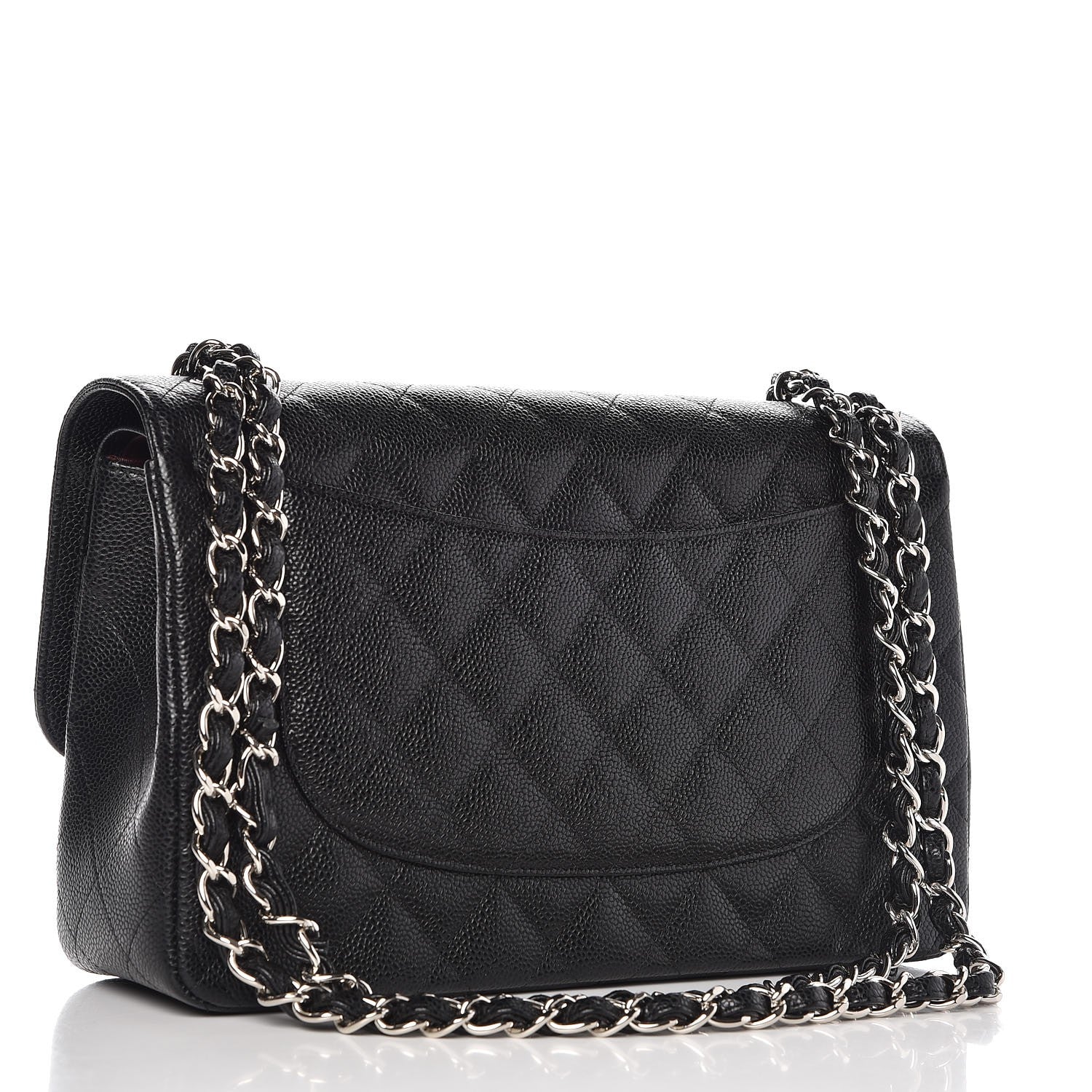 Chanel Caviar Quilted Jumbo Double Flap Black 3 of 8