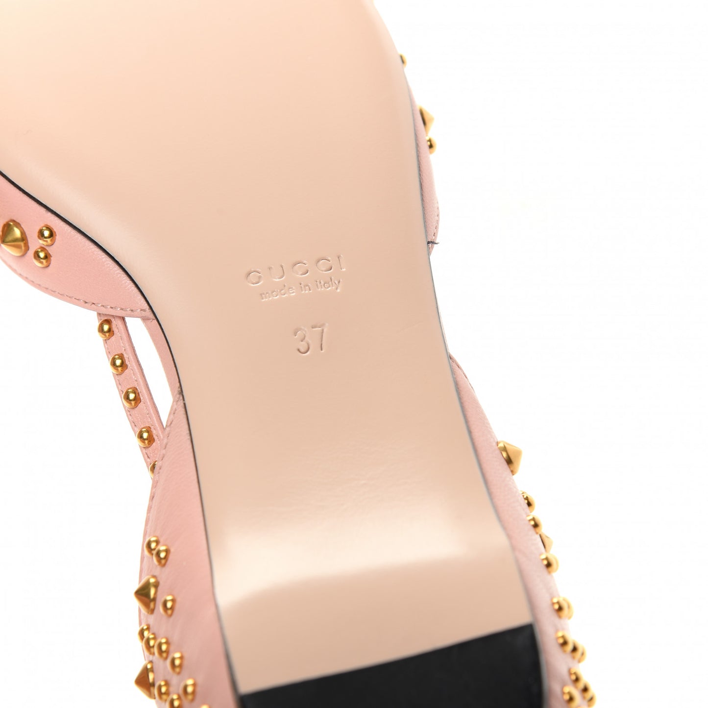 Malaga Kid Studded Pointed Toe Unia Flats 37 Perfect Pink