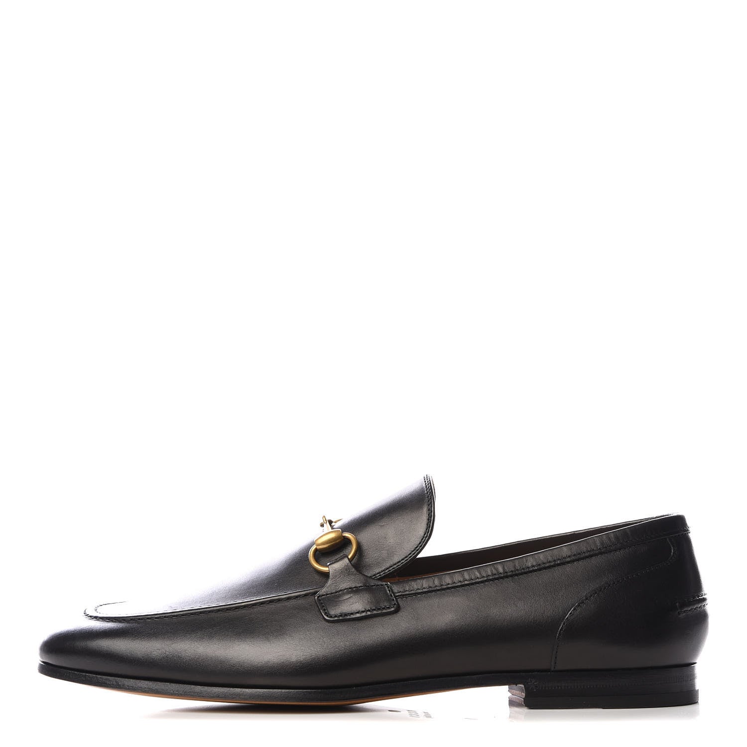 Gucci Calfskin Horsebit Mens Jordaan Loafers 9 Black 1 of 9