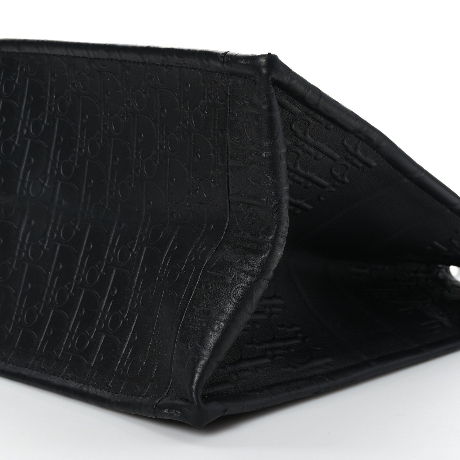 Christian Dior Oblique Calfskin Embossed Large Book Tote Black 9 of 9