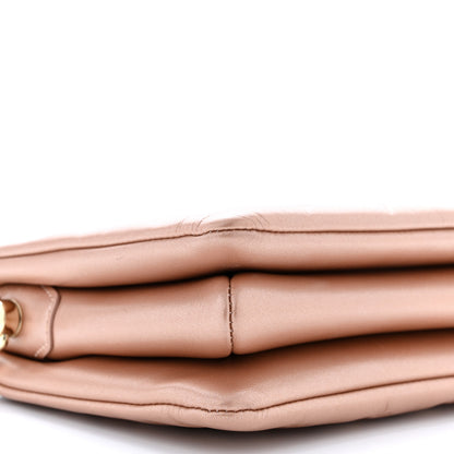 Louis Vuitton Metallic Lambskin Embossed Monogram Coussin BB Pink Gold 9 of 11