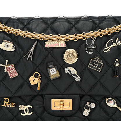 Chanel Aged Calfskin Lucky Charms 2.55 Reissue 226 Flap Black 8 of 12