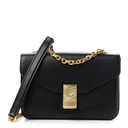 Celine Shiny Calfskin Medium C Bag Black 1 of 10