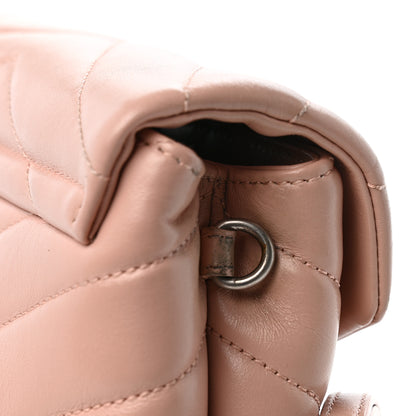 Saint Laurent Calfskin Y Quilted Monogram Toy Loulou Crossbody Bag Tender Pink 13 of 13