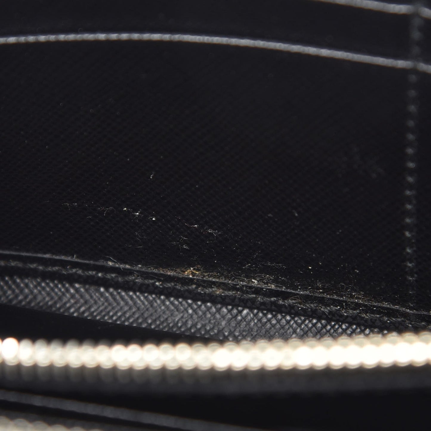 Saffiano Zip Around Wallet Black