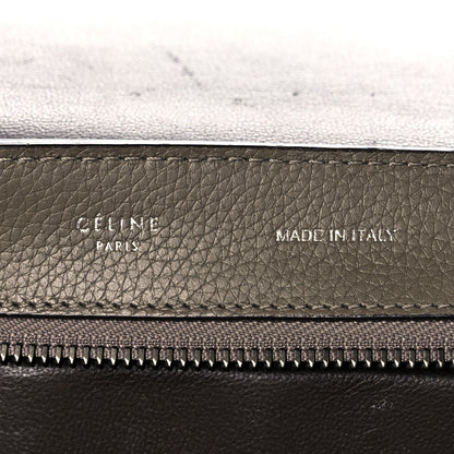 Celine Drummed Calfskin Suede Medium Trapeze Souris 6 of 26