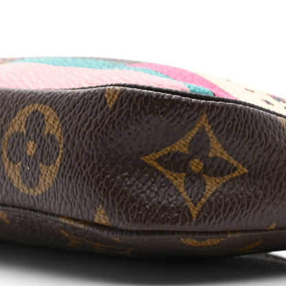 Louis Vuitton Monogram 2016 Christmas Animation Mini Pochette Accessories Rose Ballerine 9 of 9