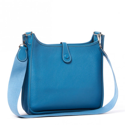 Hermes Epsom Evelyne PM Blue Jean 2 of 7
