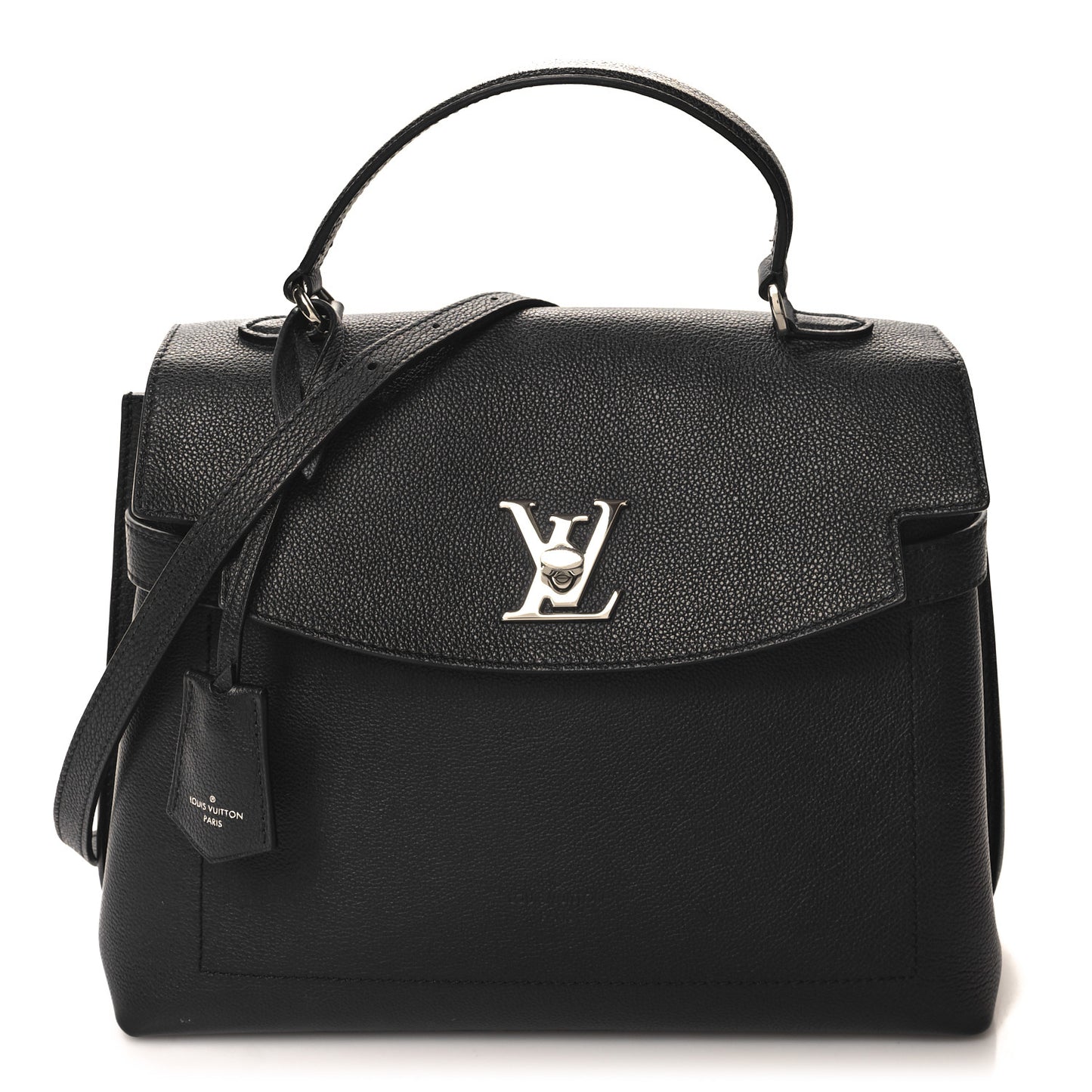 Soft Calfskin Lockme Ever MM Black