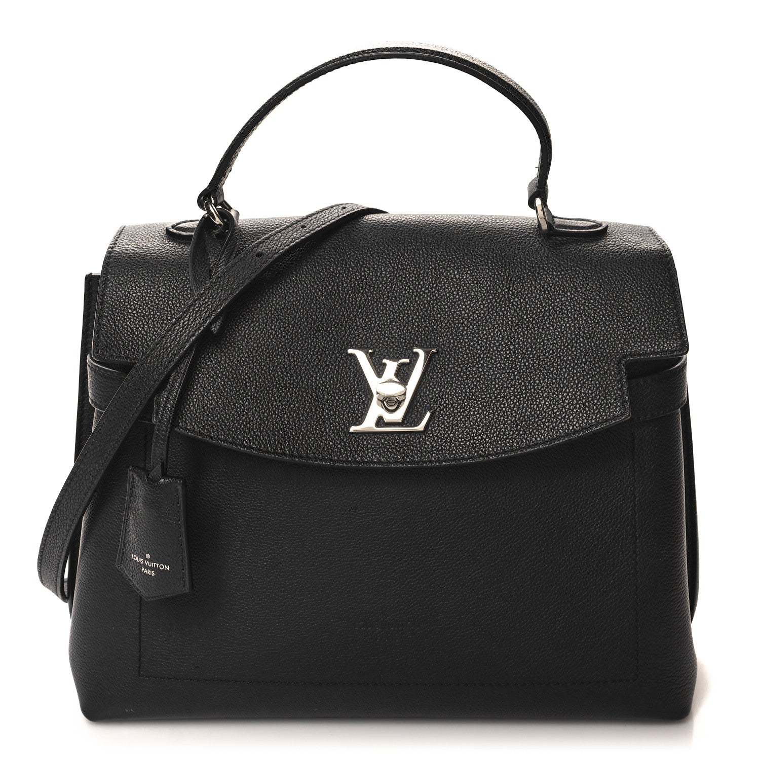 Louis Vuitton Soft Calfskin Lockme Ever MM Black 1 of 10