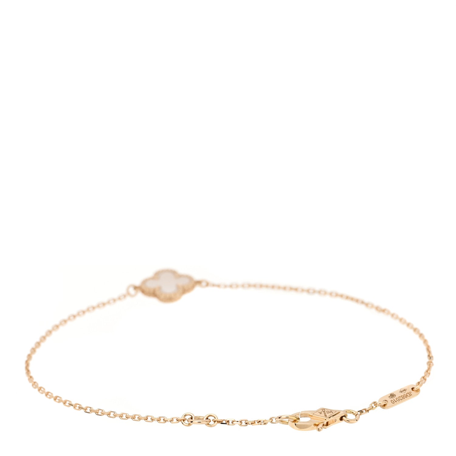 Van Cleef & Arpels 18K Yellow Gold Mother of Pearl Sweet Alhambra Bracelet 2 of 6