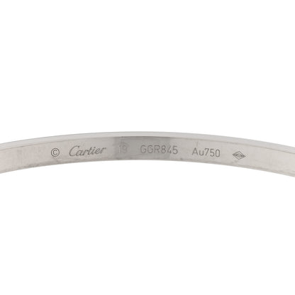 Cartier 18K White Gold Small LOVE Bracelet 19 3 of 5