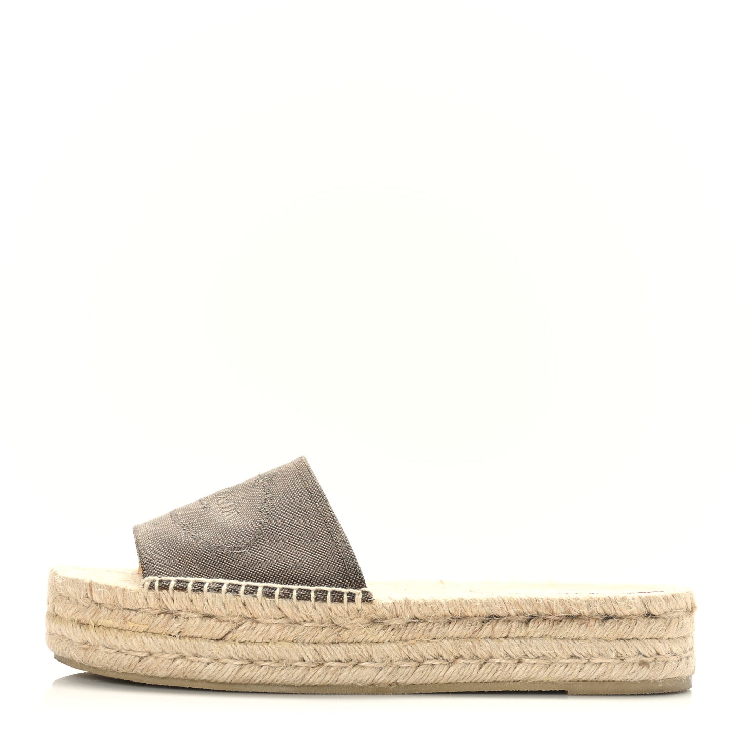 Denim Logo Slide Espadrilles 39 Brown