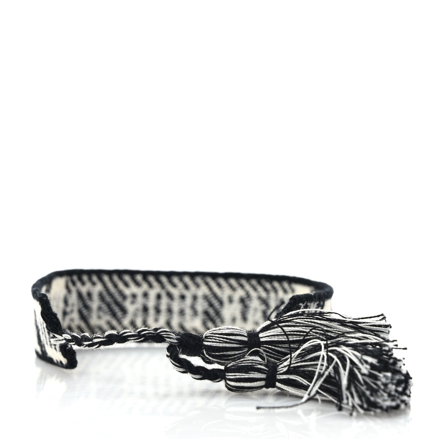 Christian Dior Woven Cotton J'Adior Friendship Bracelet Set Black 4 of 5